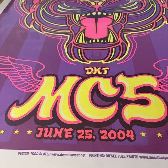 Mc5 Silkscreen Todd Slater LE Signed 2004 Original - Picture 4 of 4